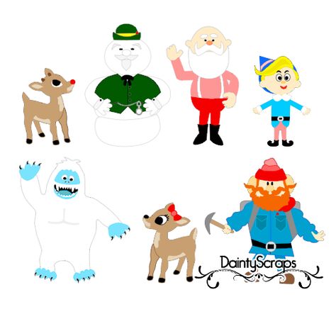 Rudolph Party, Rudolph Characters, Christmas Hangers, Exterior Illumination, Rudolph Svg, Reindeer Party, Scrapbook Prints, Rudolph Red Nosed Reindeer, Christmas Spectacular