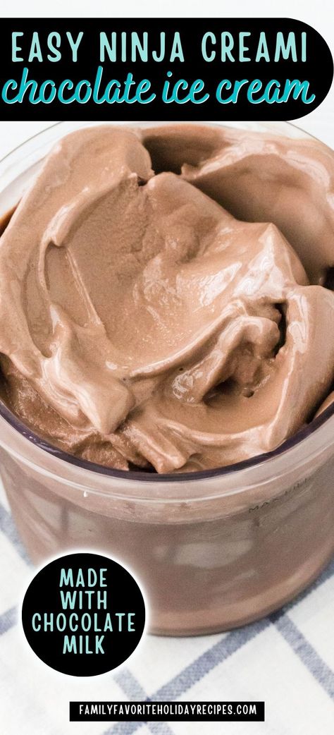 Ninja Creami Chocolate Ice Cream, Ice Cream Maker Recipes Healthy, Ninja Ice Cream Recipe, Ice Cream Recipes Machine, Chocolate Ice Cream Recipe, Healthy Ice Cream Recipes, Pudding Ice Cream, Ice Cream Maker Recipes, Fat Bomb