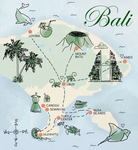 Solo Travel Aesthetic, Bali Map, Bali Bucket List, Best Family Resorts, Bali Baby, Bali Itinerary, Bali Honeymoon, India Travel Places, Bali Guide