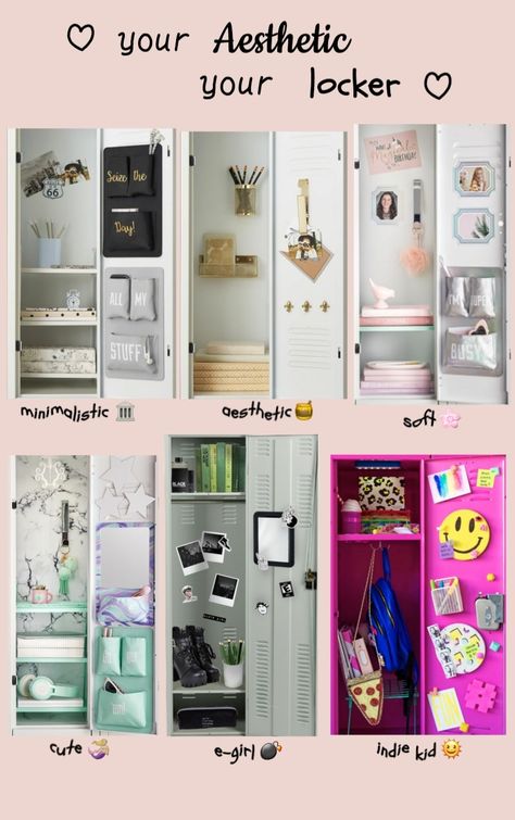 Astetic Locker Ideas, Locker Ideas Half Locker, Cute Locker Inspiration, Locker Layout Ideas, Country Locker Ideas, Preppy Locker Inspo School, Locker Inspo School Decorations, Locker Inspo Aesthetic High School, Things For Your Locker