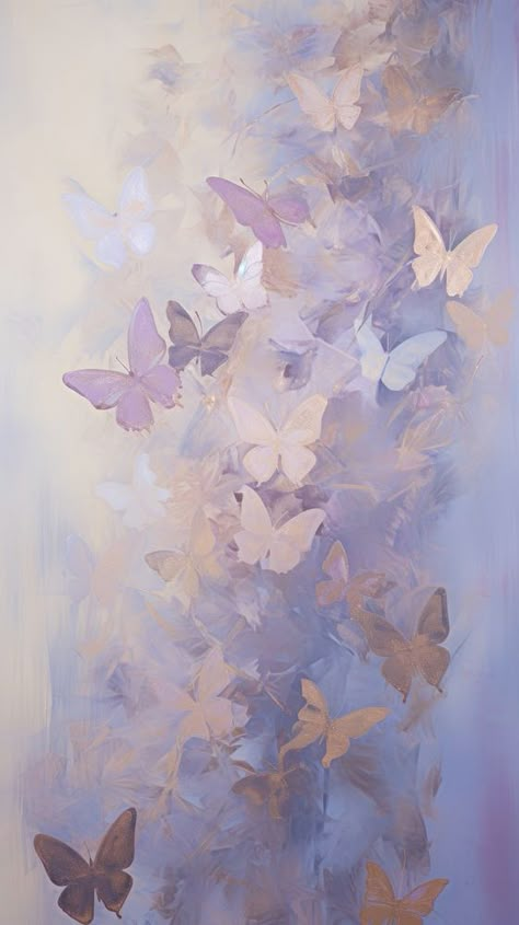 Butterflies painting texture plant.  | premium image by rawpixel.com / Porramate Iphone Wallpaper Butterfly, Iphone Wallpaper Purple, Butterfly Iphone Wallpaper, Butterfly Phone Wallpaper, Inspo Sketch, Butterflies Painting, Wallpaper Butterfly, Painting Texture, Sketching Ideas