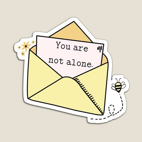 You Are Not Alone, Funny Quote Prints, Preppy Stickers, Printable Envelope, Cute Laptop Stickers, Tumblr Stickers, Stickers Cool, Iphone Wallpaper Quotes Love, Scrapbook Stickers Printable