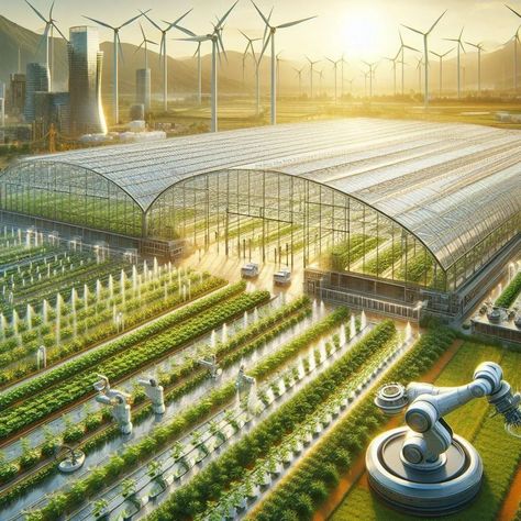 #ai #aiart #aiartwork #aiartcommunity #nature #farm #stuckinmotionsd High School In America, Hydroponic Gardening System, Architecture Jobs, Smart Farm, Landscape And Urbanism Architecture, Indoor Farming, Modern Agriculture, Factory Architecture, Eco City