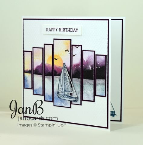 Birthday Card Video, Lightbulb Moment, Stampin Up Birthday Cards, Fancy Fold Card Tutorials, Nautical Cards, Birthday Cards For Boys, Masculine Birthday Cards, Birthday Cards For Men, Card Making Tutorials