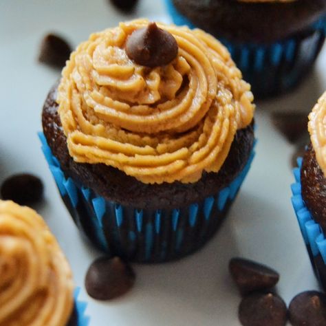 Carob Peanut Butter Cup - Pupcake Sugar Cupcakes For Dogs, Pupcake Recipe, Cupcake Mix, Cupcake Decorating Tips, Carob Powder, Dog Bakery, Hey Hey Hey, Home Cooked Meals, Mini Muffin Pan