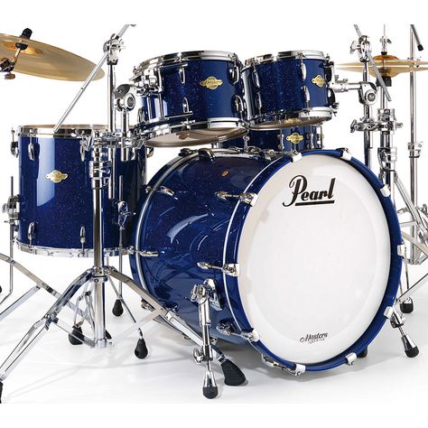 Pearl Masters Premium Legend (MPL) Drum Set in blue..gorgeous!! Someday I will have a beautiful blue Pearl Export or MPL set! <333 Pearl Drum Kit, Drums Wallpaper, Pearl Drums, Drum Cover, Blue Sparkle, How To Play Drums, Rock And Roll Bands, Percussion Instruments, Drummers