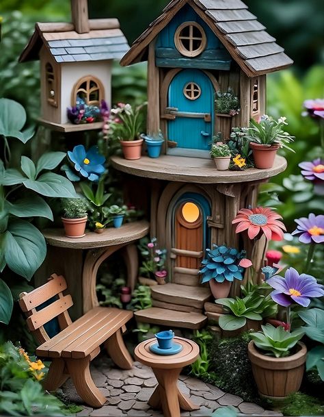 Miniature Furniture Fairy Garden Fairy House Accessories, Office Bedroom Ideas, Unique Patios, Leather Couches Living Room, Fairy Garden Ideas, Fairy Village, Unique Products Design, House Accessories, Home Office Bedroom