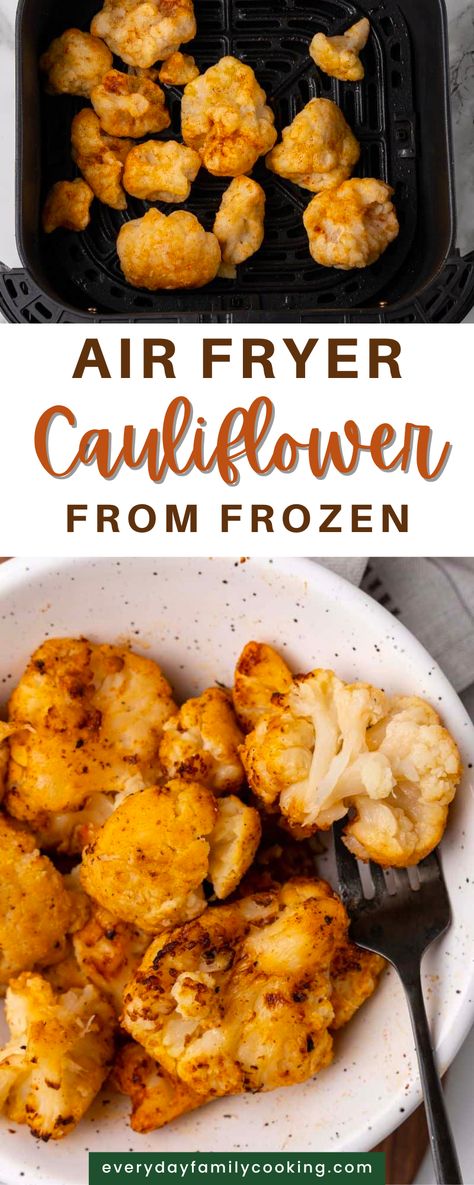 Cauliflower Recipes Frozen, Recipes Using Frozen Cauliflower, Frozen Air Fryer Recipes, Keto Frozen Cauliflower Recipes, Air Fryer Frozen Cauliflower Recipes, Air Fryer Celery, Best Air Fryer Cauliflower, Air Fryer Frozen Cauliflower, Frozen Cauliflower