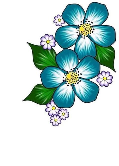 Rock Flowers, Fabric Paint Designs, Flower Art Drawing, 자수 디자인, Digital Flowers, Fabric Painting, Paint Designs, Rock Art, Flower Drawing