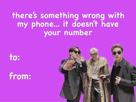 Kpop Valentines Cards, K Pop Valentines Cards, Skz Pick Up Lines, Kpop Valentine Cards, Kpop Valentines, Weird Valentines Cards, Pop Valentines, Meme Valentines Cards, Anime Pick Up Lines