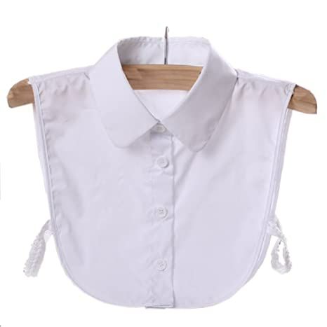 Amazon.com: Women's Fake Collar Detachable Dickey Collar Blouse Half Shirts False Collar, White : Clothing, Shoes & Jewelry Collar Under Sweater, Dickie Collar, Dickey Collar, Henley Shirt Women, False Collar, Fake Collar, Half Shirts, Casual Tunics, Collars For Women