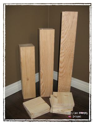 I came across two great candle stick tutorials at DRAB to FAB  and BROWN PAPER PACKAGES  I just had to make me some of these ﻿for my front e... Diy Candle Stands, Diy Floor Candle Holders, Floor Candle Holders Tall, Diy Wood Candles, Candle Stand Diy, Floor Candle Stands, Wood Pedestal Stand, Tall Pillar Candles, Mommy Diy