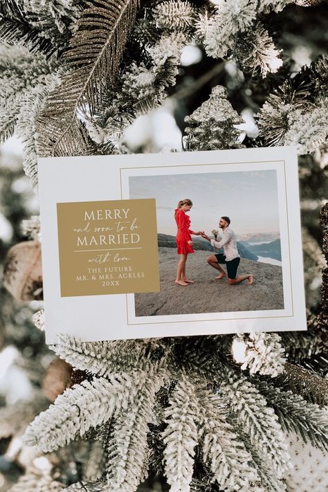 VICTORIA | Merry Married Engagement Engaged Multiple Photo Holiday Card, Minimalist Modern Christmas Instant Download Editable Template H022 Dog Christmas Photos, Engagement Cards, Christmas House, Holiday Photo Cards, Modern Christmas, Minimalist Modern, Xmas Cards, Holiday Card, Web Browser