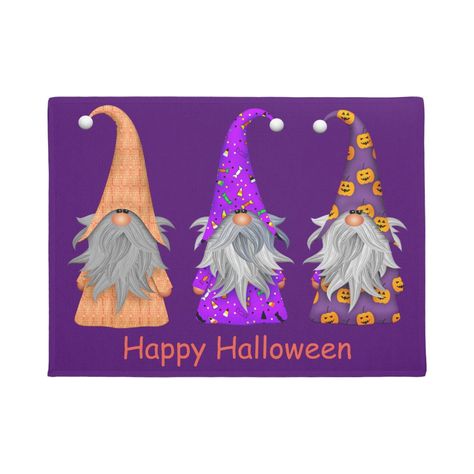 Hanging With My Gnomies, Halloween Gnomes, Doodle Quotes, Halloween Door Mat, Cup Ideas, Welcome Mats, Halloween Christmas, Outdoor Rugs, Happy Halloween