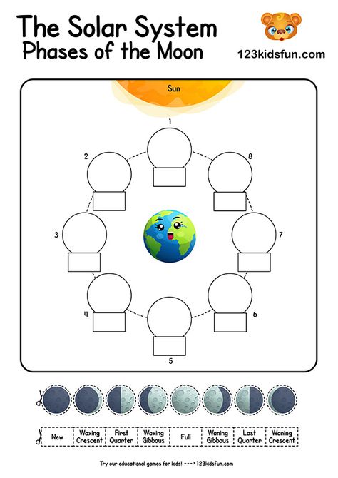 Solar System Worksheets for Kids | 123 Kids Fun Apps Planets Worksheets For Kids, Solar System Worksheets For Kids, Space Worksheets For Kids, October Homeschool, Planets Preschool, Homeschooling Printables, Solar System Coloring Pages, Esl Writing, Solar System Worksheets