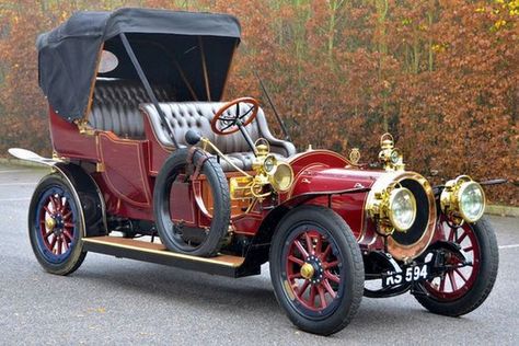 1911 Delauney-Belleville HB4 King George I, Burgundy Paint, The Outset, Classic Automobiles, Veteran Car, Old Vintage Cars, Old Pickup Trucks, Antique Trucks, French Luxury