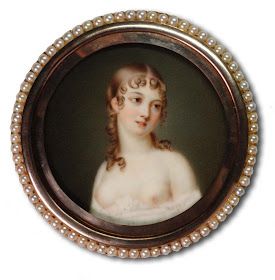 Regency Hairstyles, Daughter Of King, Portrait Jewelry, Regency Era Fashion, Miniature Collection, Miniature Paintings, Miniature Portraits, 18th Century Fashion, Jean Baptiste