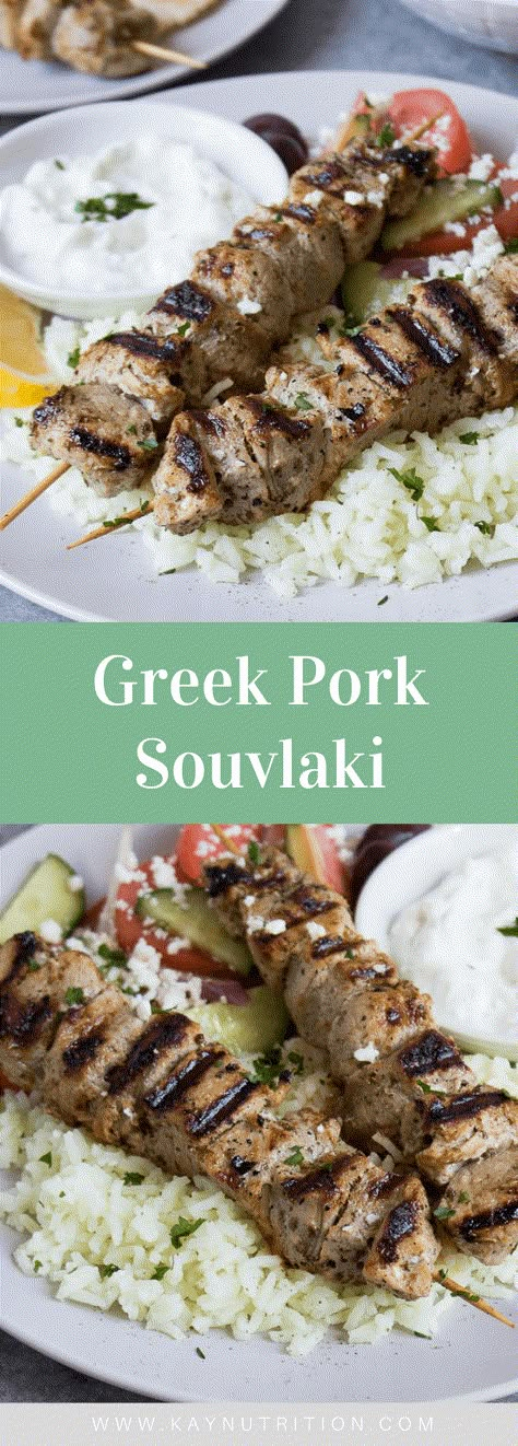 Tossed in a simple souvlaki marinade, these Greek pork souvlaki skewers are easy to make and packed full of flavour. Grilled Pork Shoulder, Pork Souvlaki, Greek Pork, Greek Dinner, Souvlaki Recipe, Pork Shoulder Recipes, Pork Skewers, Greek Dinners, Tenderloin Recipes