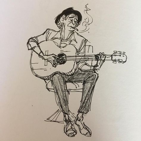 رسم كاريكاتير, Guitar Drawing, Gesture Drawing, Guitar Art, Arte Inspo, Keith Richards, Art And Illustration, 영감을 주는 캐릭터, Guitar Lessons