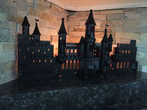 Disney Princess Castle to Haunted Halloween Castle!  Harry Potter! Fun Halloween Decorations, Doll Castle, Medieval Theme, Halloween Castle, Castle Ideas, Disney Princess Castle, House Makeovers, Lemon Grove, Fairy Castle