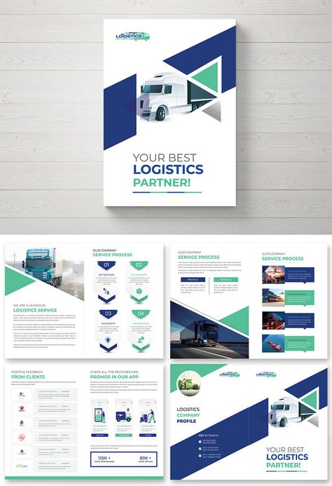 Corporate Document Design, Company Brochure Design, Education Brochures, Company Profile Brochure, Annual Report Covers, Brochure Cover Design, Logistics Company, Documents Design, Logistics Transportation