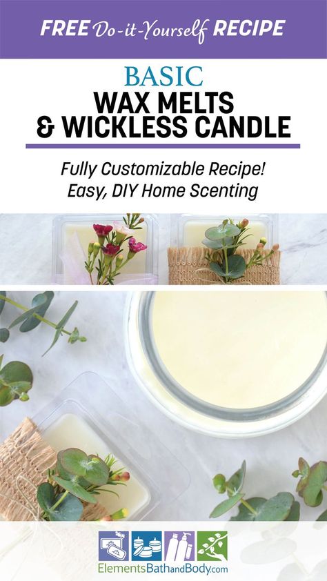 Difficulty: Beginner | Est. Time: 1 Hour 15 Minutes | Yield: 8.5 oz / 4 x Tart Clamshells Wickless Candles Diy, Wax Melts Recipes, Candle Making Recipes, Wholesale Candles, Food Candles, Wickless Candles, Candle Business, Home Scents, Melting Candles