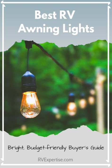 Rv Awning Lights, Camper Awning Lights, 5th Wheel Living, Camper Awning, Light Travel Trailers, Trailer Awning, Camper Lights, Retro Rv, Best Solar Lights