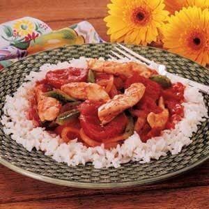 Chicken Cacciatore Over Rice Recipe: How to Make It | Taste of Home Chicken Catchatori, Peppermint Dessert, Cacciatore Recipes, Chicken Over Rice, Chicken Cacciatore Recipe, Italian Comfort Food, Easy Main Dishes, Sauce Chicken, Chicken Cacciatore