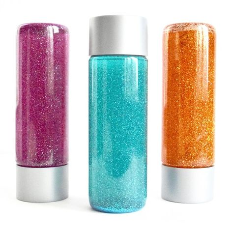 Here's How to Make "Calming" Glitter Jars for Kids | Martha Stewart Glitter Calming Jar, Glitter Jars Diy, Calming Jar, Glitter Bottles, Glitter Projects, Recipe For Teens, Glitter Jars, Diy Glitter, Sensory Bottles