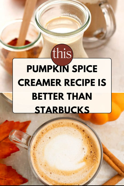 1 Pumpkin Spice Creamer Recipe That Tastes Better Than Starbucks Pumpkin Pie Coffee Creamer Recipe, Home Made Pumpkin Coffee Creamer, Homemade Pumpkin Spice Creamer Healthy, Pumpkin Pie Coffee Creamer, Pumpkin Coffee Creamer Homemade, Almond Milk Pumpkin Spice Creamer, Decaf Pumpkin Spice Latte, How To Make Pumpkin Spice Creamer, Pumpkin Creamer Recipe Healthy