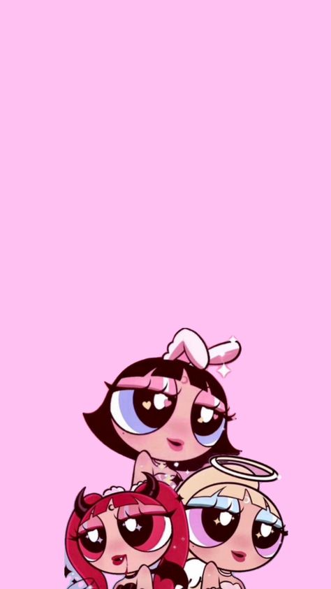 #wallpaper #pink #powerpuffgirl Pink Wallpaper Powerpuff, Bubless Powerpuff Wallpaper, Power Pop Girls Wallpaper, Bubbles Powerpuff Girls Aesthetic Wallpaper, Powerpuff Girls Background Design, Powerpuff Girl, Puff Girl, Black Love Art, Girl Wallpaper