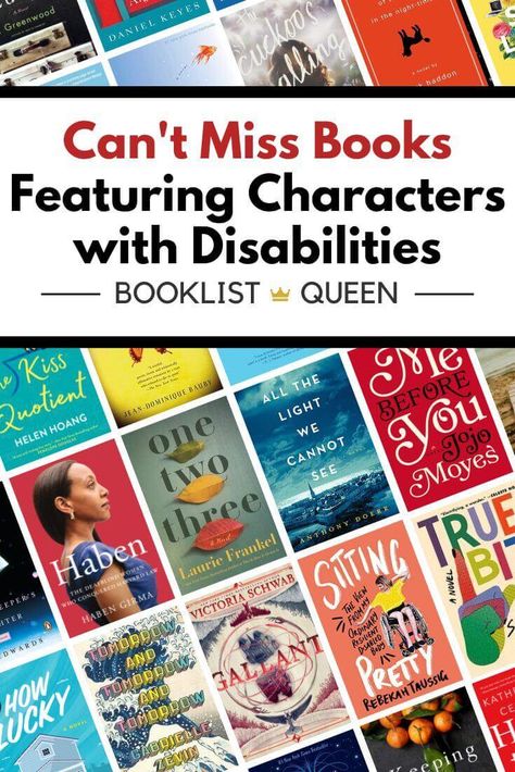 Books With Disabled Characters, Books About Disabilities, Characters With Disabilities, New Fiction Books, Library Book Displays, Book Displays, List Of Books, Good Romance Books, Illustration Product