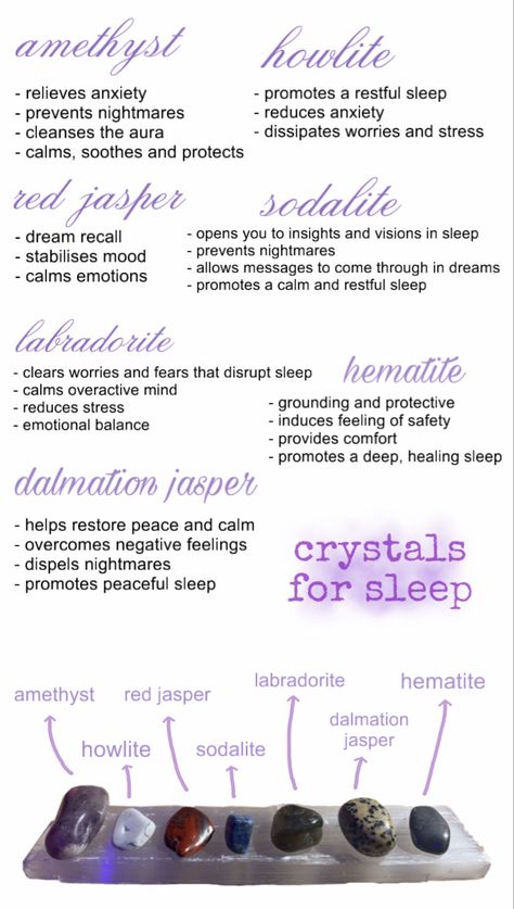 Energy Stones Crystal Healing, Crystals For Sleep, About Crystals, Crystal Healing Chart, Healing Crystals Meanings, Best Crystals, Essential Oil Blends Recipes, Crystal Guide, Crystals Healing Properties