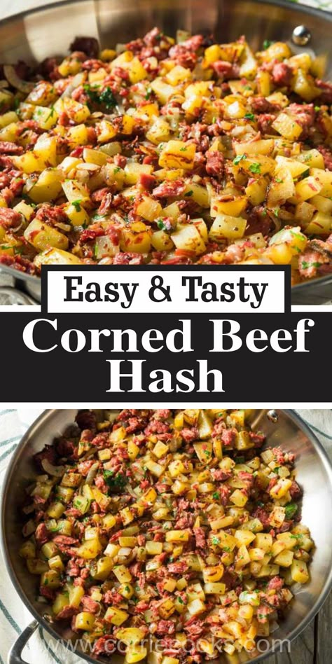 Corned Beef Breakfast Recipes, Corned Beef And Hashbrowns, Cornbeef Hash And Potatoes, Recipes Using Corned Beef, Cornbeef Hash Recipe, Homemade Corn Beef Hash, Canned Corned Beef Hash Recipes, Corned Beef Hashbrowns, Homemade Corned Beef Hash