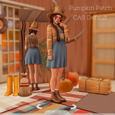 pumpkin patch cas background. Sims 4 Halloween, Sims 4 Cas Background, Cas Background, Sims Stories, Cc Mods, Sims 5, Pumpkin Patch Outfit, Sims House Design, Sims4 Clothes