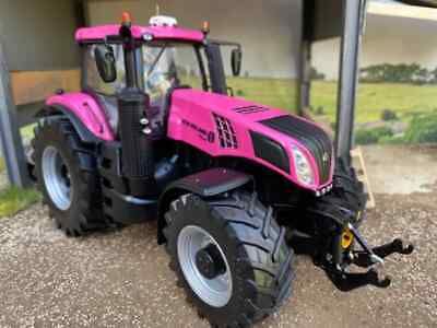 (eBay) Marge Models New Holland T8 Pink themed Tractor Conversion 1:32 scale Pink Tractor, Christmas Candy Gifts, Lego Truck, Green Tractors, New Holland Tractor, Cute Stuffed Animals, New Holland, Candy Gifts, Christmas Candy