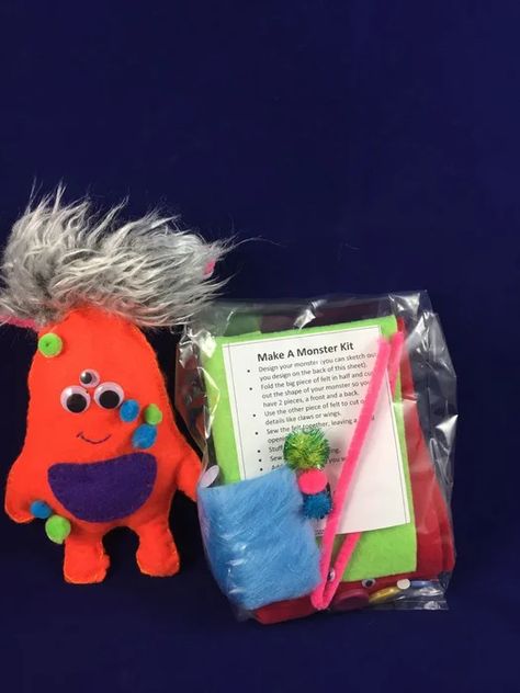 Make A Monster Kit, Autumn Sweets, Inside Activities, Make Your Own Monster, Felt Monster, Masters Gift, Softie Pattern, Preschool Gifts, Preschool Arts And Crafts