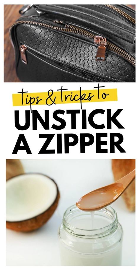 Zipper Stuck, Ribbon Sticks, Fix A Zipper, Zip Bra, Diy Purses, Hacks For Home, At Home Recipes, Zipper Repair, Vapor Rub