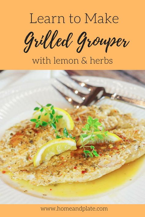 Grouper Fish Recipes, Grouper Recipe, Grilled Grouper, Grouper Recipes, Recipe With Lemon, Foil Packs, Easy Meal Ideas, Home Plate, Fish Recipes Healthy