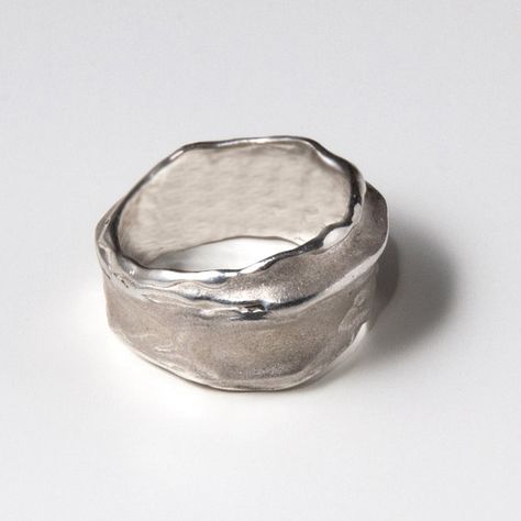 D.M. Designs sterling silver ring Palladium Ring, Art Clay Silver, Rara Avis, Mens Ring, Unisex Ring, Contemporary Jewellery, Contemporary Jewelry, Ring Wedding, Metal Jewelry