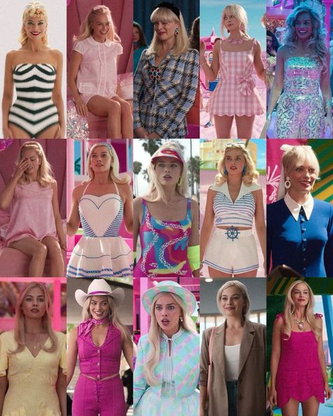 Ken Barbie Movie Outfits, Barbie Spirit Week Outfit, Barbie Movie Pictures, Barbie Outfits Spirit Week, Barbie Movie Costumes, Barbie Outfits For Women Party, Barbie And Ken Outfits, Different Barbies Costumes, Barbie Movie Costume