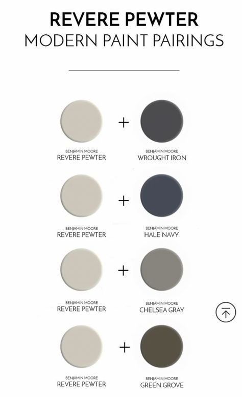 Revere Pewter Whole House Color Scheme, Wrought Iron Color Palette, Urbane Bronze Vs Kendall Charcoal, Revere Pewter Color Scheme, Revere Pewter Hale Navy, Revere Pewter And Kendall Charcoal, Coordinating Colors Revere Pewter, Kendall Charcoal Benjamin Moore Coordinating Colors, Revere Pewter Darkened 50%