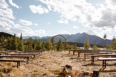 Wedding Camping, Dillon Colorado, Colorado Mountain Wedding Venues, Wedding At Lake, Campground Wedding, Camping Wedding, Hexagon Wedding, Breckenridge Wedding, Colorado Weddings