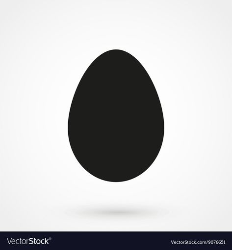 Egg Illustration Design, Egg Silhouette, Egg Logo, Egg Template, Egg Vector, Icons For Apps, Food Packaging Design, Simple Logo, Graphic Design Poster