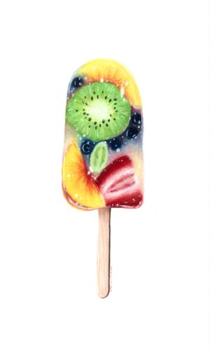 Popsicles Drawing, Popsicle Drawing, Fruit Drawing, Sugar Pop, Fruit Popsicles, Fruits Drawing, Fruit Painting, Easy Coloring Pages, Chalk Pastels