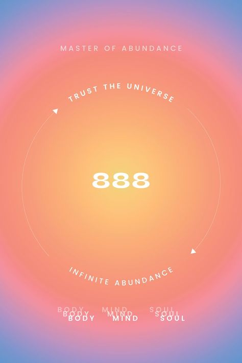 Number Manifestation, Daily Affirmations Success, 888 Angel Number, Manifestation Art, Good Vibes Art, Lucky Quotes, 888 Angel, Wealth Abundance, Angel Number Meanings