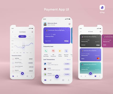 Payment App on Behance Payment Poster Design, Payment App Ui Design, Mobile Payment Design, Payment Ui Design, Trading Bull, Ios App Design, App Ideas, Ui Ux App, Mobile Application Design