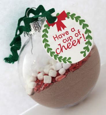 Chocolate Christmas Ornaments, Hot Chocolate Ornaments, Christmas Hot Chocolate Gifts, Cheer Printables, Hot Chocolate Printable, Free Holiday Gift Tags, Hot Cocoa Ornaments, Have A Cup Of Cheer, Homemade Gifts For Friends