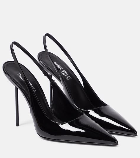 Lidia leather slingback pumps in black - Paris Texas | Mytheresa Expensive Shoes, Shoes Heels Classy, Chic Heels, Heels Classy, Paris Texas, Slingback Heel, Mode Inspo, Slingback Pump, Pretty Shoes