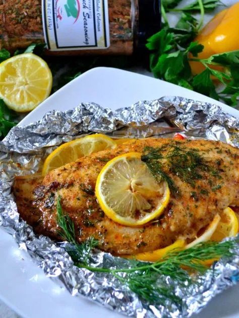 Crawfish Alfredo, Best Baked Fish, Baked Catfish Recipes, Coop Can Cook, Baked Catfish, Catfish Recipes, Fish Recipes Baked, Baked Fish Recipes, Foil Packet Meals